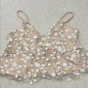 Altar'd State Tan Floral Camisole